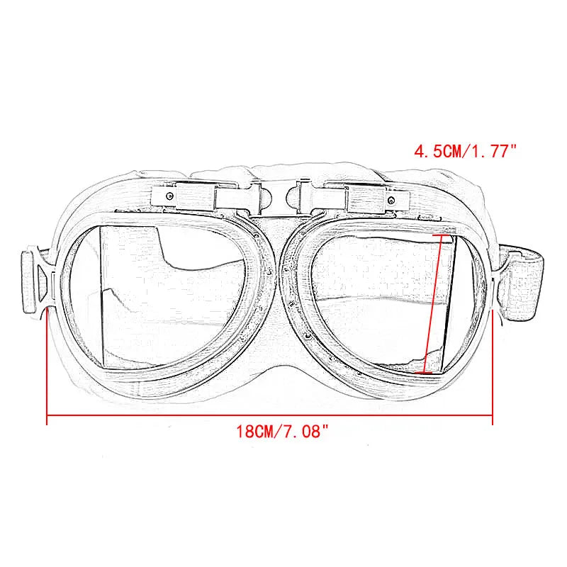 Motorcycle Classic Goggles Vintage Moto