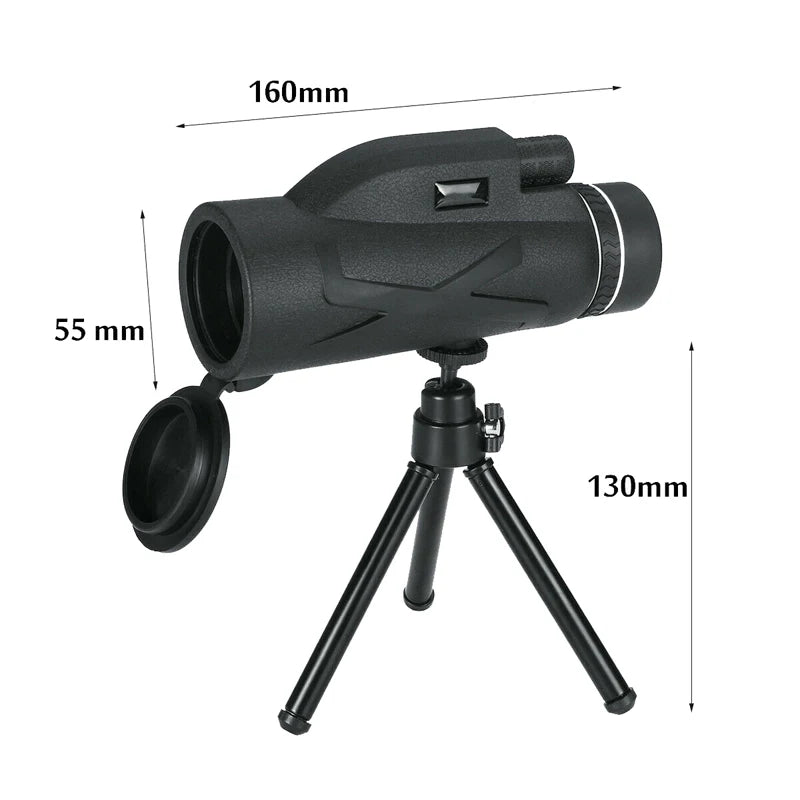 80X100 Zoom HD Lens Prism Monocular Telescope