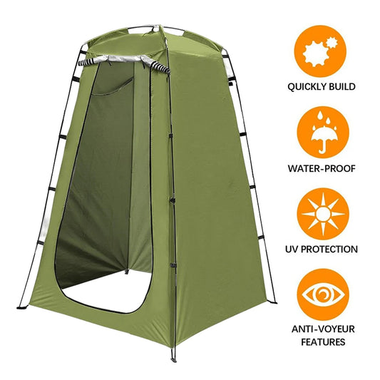 Outdoor Portable Privacy Shower Tent Folding Camping Mobile Toilet Waterproof