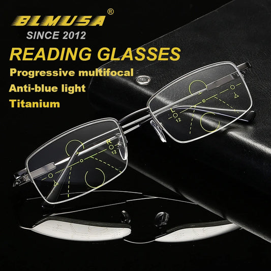 High Quality Progressive Multifocal Anti Blue Light Glasses