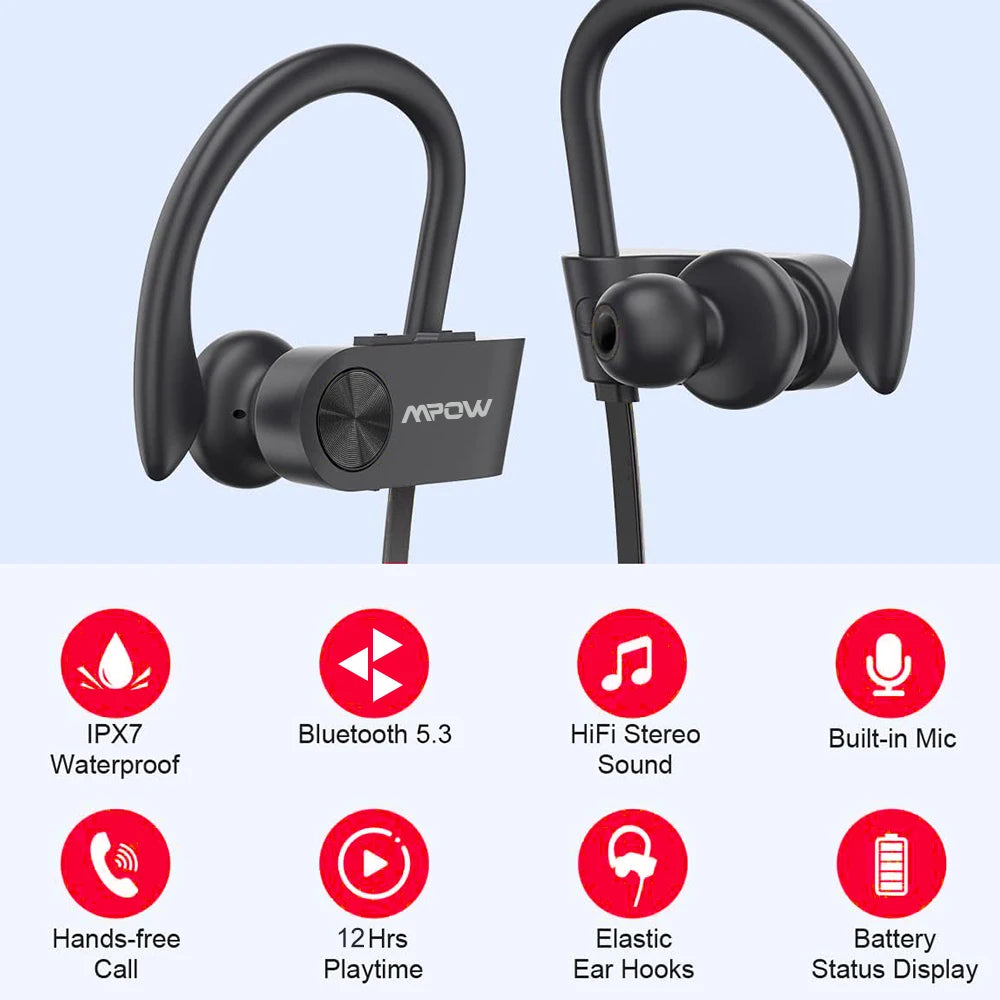 Mpow Flame Sports Earphones IPX7 Waterproof Bluetooth