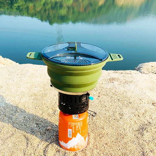 Outdoor Silicone Collapsible Cooker Pot