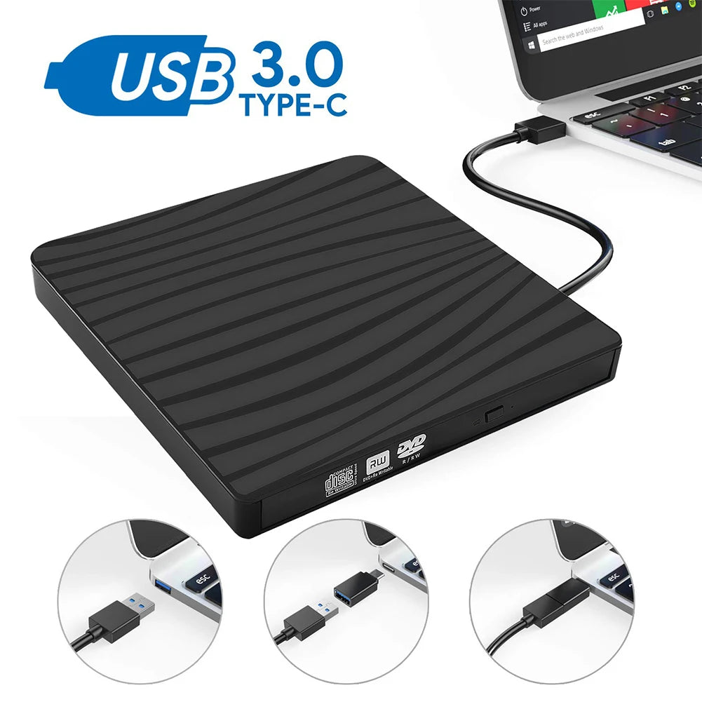 USB External CD DVD Reader Writer