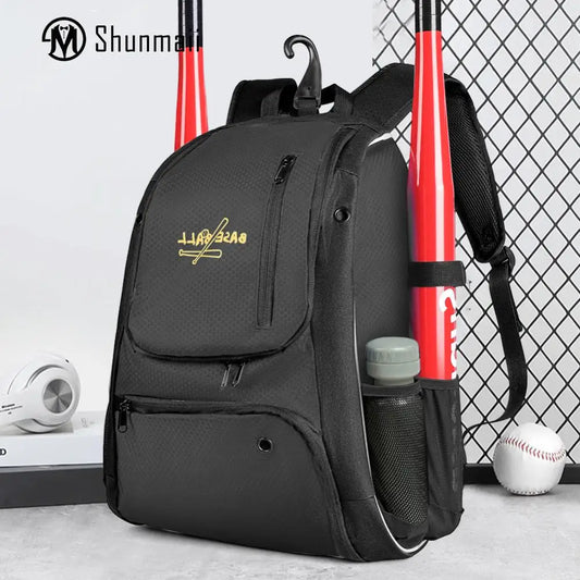 Baseball Softball Backpack with Shoes Compartment Waterproof